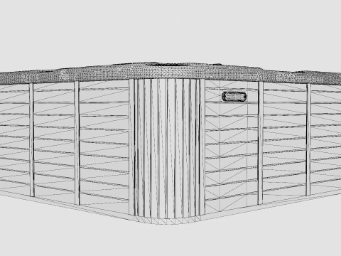 Jupiter Premium Dark Spabad 94 Jets 5 People Incl Lid 3D Model
