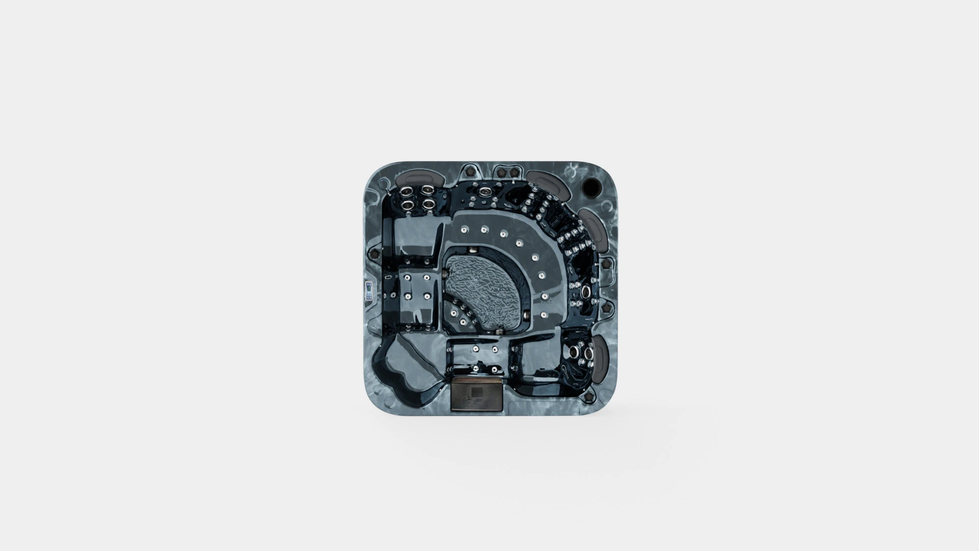 Jupiter Spa 94 Jets 6 People Incl Lid 3D Model .c4d .max .obj .3ds .fbx .stl .blend 