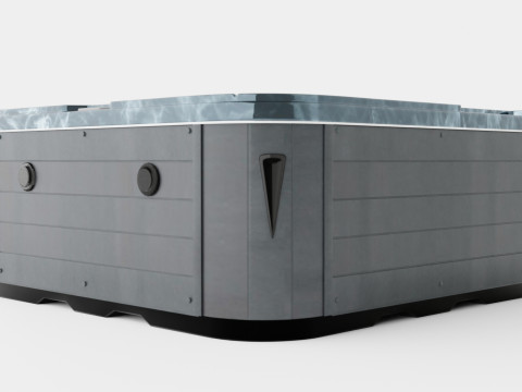 Jupiter Spa 94 Jets 6 People Incl Lid Model 3D