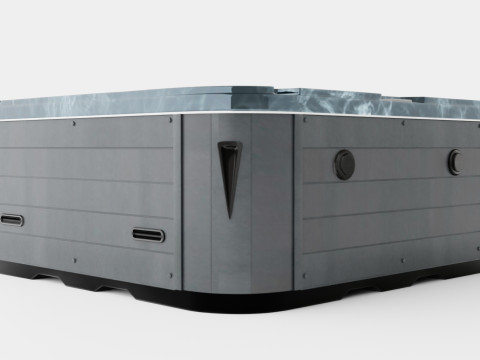 Jupiter Spa 94 Jets 6 People Incl Lid Model 3D