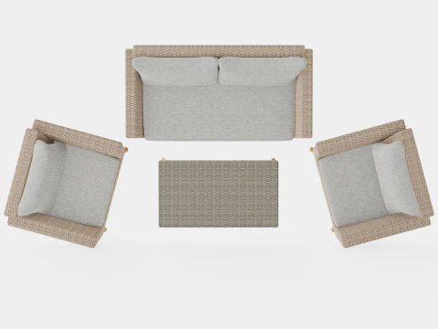 Karlskrona Sofa Group 3D Model
