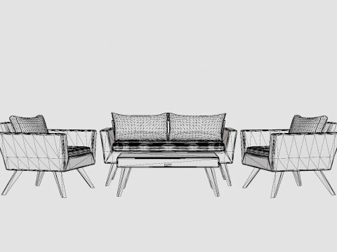 Karlskrona Sofa Group 3D Model