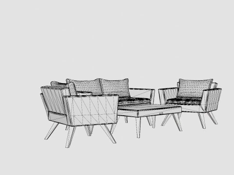 Karlskrona Sofa Group 3D Model