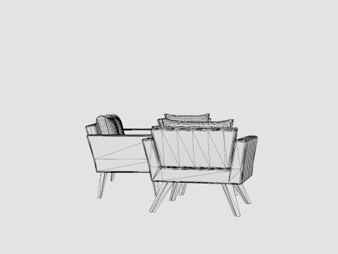Karlskrona Sofa Group 3D Model