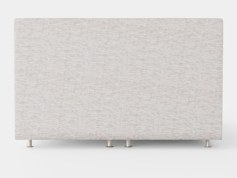 Layla Continental Bed Light Gray Modelo 3D