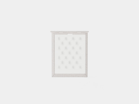 Layla Continental Bed Light Gray Modelo 3D