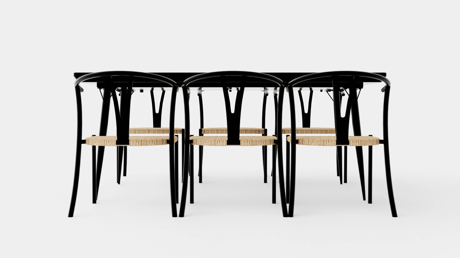 Lilo Food Group With 6 Elysia Dining Chairs 3D Model .c4d .max .obj .3ds .fbx .stl .blend 