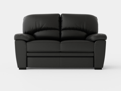 Lindby 2 Seater Sofa Artificial Leather 3D Model