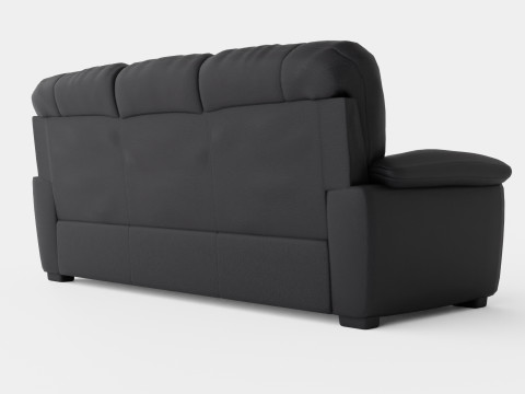 Lindby 3 Seater Sofa Artificial Leather Model 3D