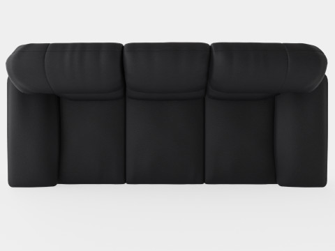 Lindby 3 Seater Sofa Artificial Leather Model 3D