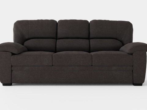 Lindby 3 Seater Sofa Dark Gray 3D 모델