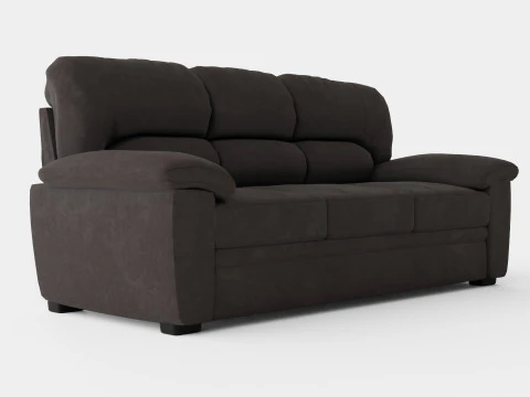 Lindby 3 Seater Sofa Dark Gray 3D Model