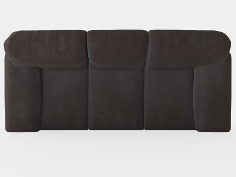 Lindby 3 Seater Sofa Dark Gray 3D Модель