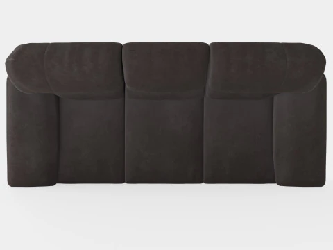 Lindby 3 Seater Sofa Dark Gray 3D Model