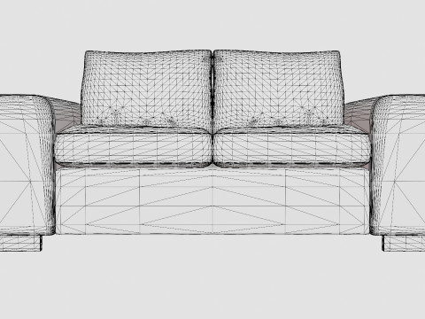 Link 2 Seater Sofa 3D Model