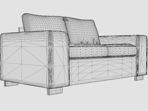 Link 2 Seater Sofa 3D Model
