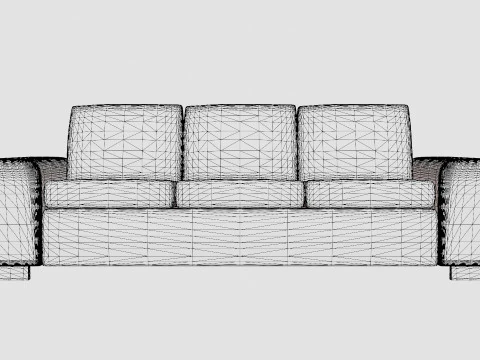 Link 3 Seater Sofa 3D Model