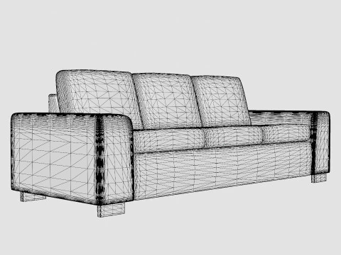 Link 3 Seater Sofa 3D Model