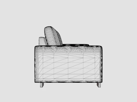 Link 3 Seater Sofa 3D Model