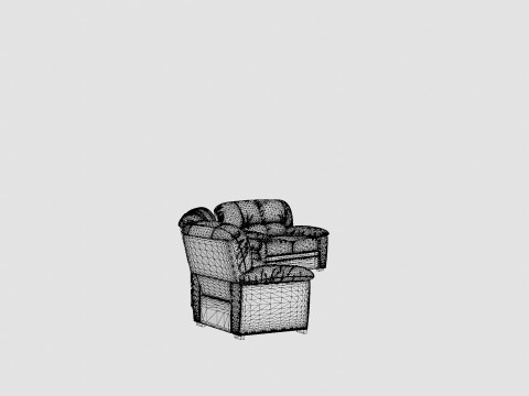 Lindby Sofa Group 3 Seater 2 Seater Armchair Artificial Leather Black 3D Model