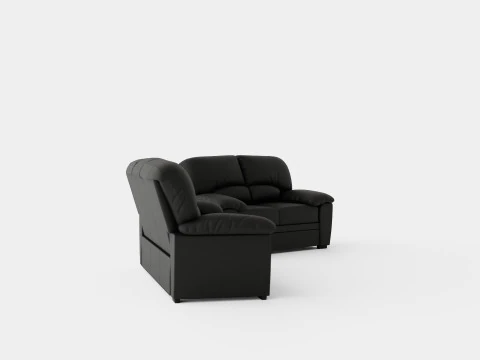 Lindby Sofa Group 3 Seater 2 Seater Artificial Leather 3D Model
