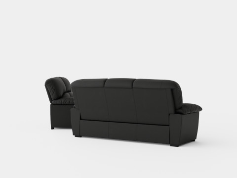Lindby Sofa Group 3 Seater 2 Seater Artificial Leather 3D 모델