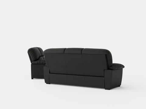 Lindby Sofa Group 3 Seater 2 Seater Artificial Leather 3D Model