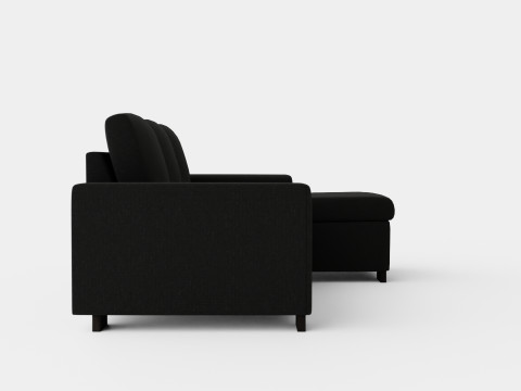 Link Divan Sofa 3 Seater Reversible Black 3D Model