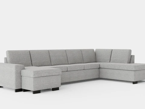 Link U Sofa Xxl With Divan Left 3D Model