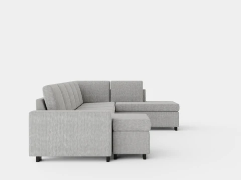 Link U Sofa Xxl With Divan Left 3D Model