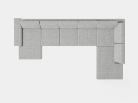 Link U Sofa Xxl With Divan Left 3D Model