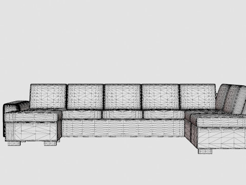 Link U Sofa Xxl With Divan Left Modelo 3D