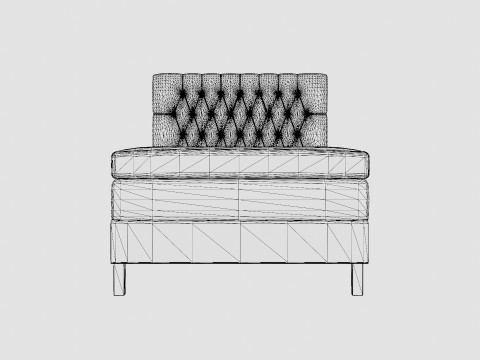 Lucky Complete Bed Package Polyester Diamond Bed Give 3D Model