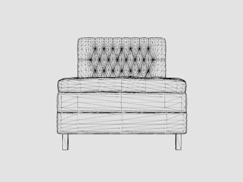 Lucky Complete Bed Package Polyester Diamond Bed Wave 3D Model