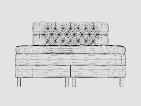 Lucky Complete Bed Package Polyester Diamond Bed Wave Modelo 3D