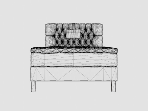 Lucky Continental Bed 3D Model