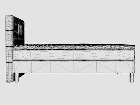 Lucky Continental Bed 3D Model