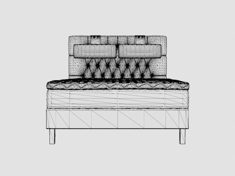 Lucky Continental Bed Model 3D
