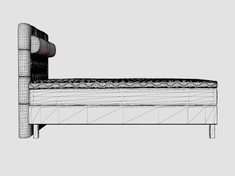 Şanslı Continental Yatak 3D Model
