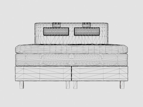 Lucky Continental Bed Memory Modelo 3D