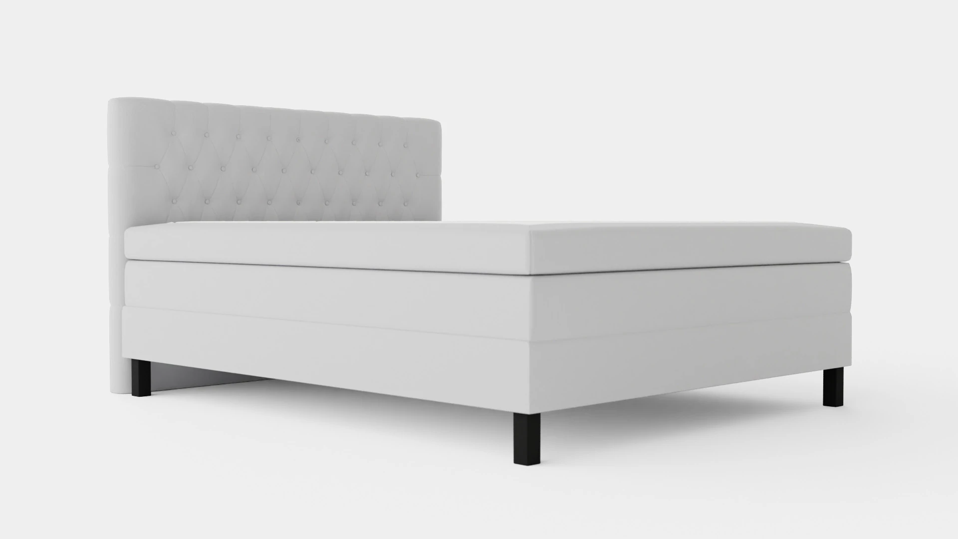 Lucky Continental Bed Polyester 3D Model .c4d .max .obj .3ds .fbx .stl .blend 