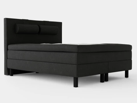 ラッキー コンチネンタル ベッド ブラック 3Dモデル