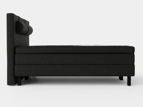 Lucky Continental Bed Black 3D Model