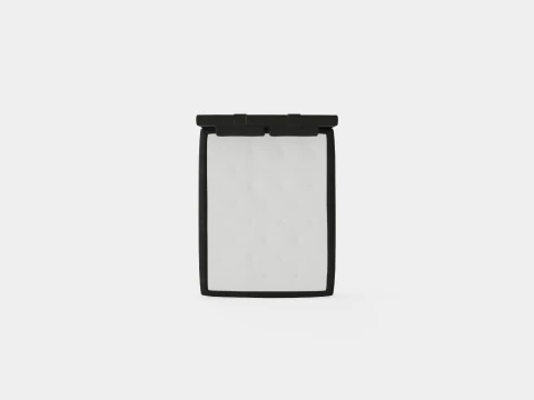 Lucky Continental Bed Black 3D Model