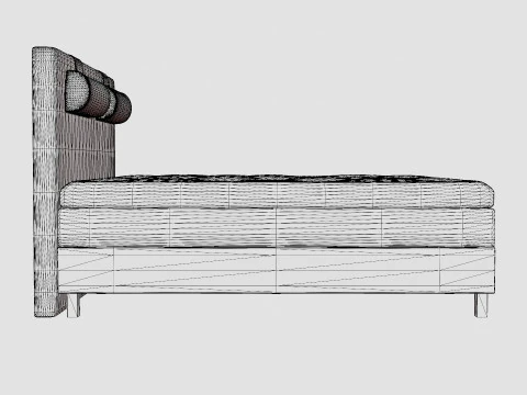 Lucky Continental Bed 3D Model