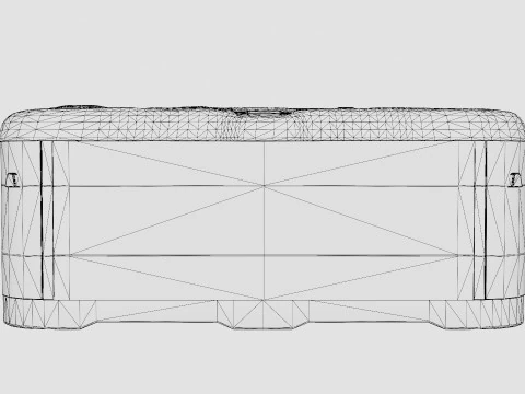 Luxou Dark Spa Bath 73 Jets 5 Person 3D Model