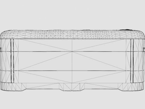 Luxou Dark Spa Bath 73 Jets 5 Person 3D Model