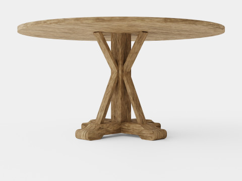 Lyon Dining Table Around 3D Model