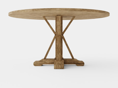 Lyon Dining Table Around 3D Model