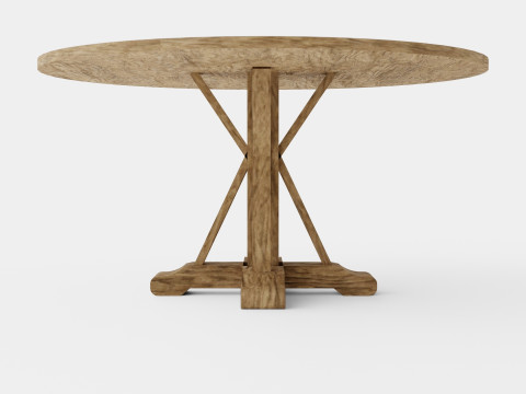 Lyon Dining Table Around 3D Model